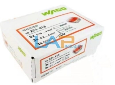 50pcs/1box NEW FOR WAGO Terminal Block 221-413 Connector