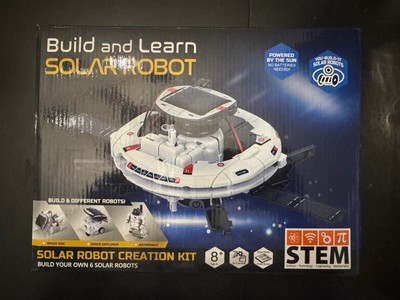 STEM Build and Learn Solar Robot Space Shuttle Astronaut 6-In-1 Robot Model Kit