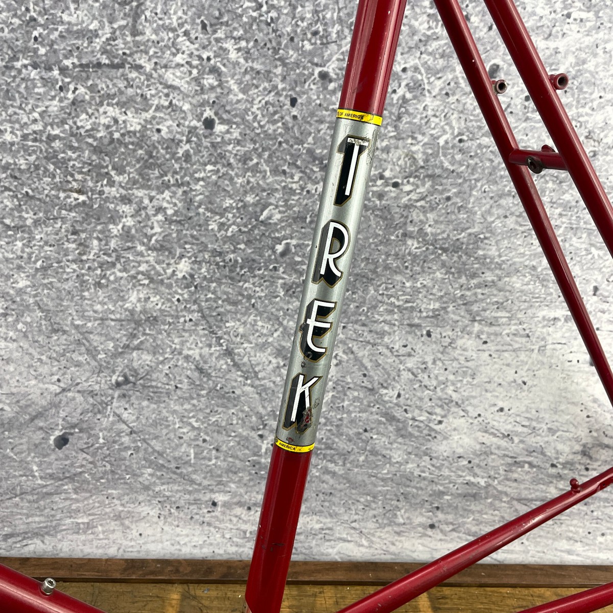 Vintage Trek Frame Set 62 cm 24 in USA Lugged Tour DENT 80s Tall