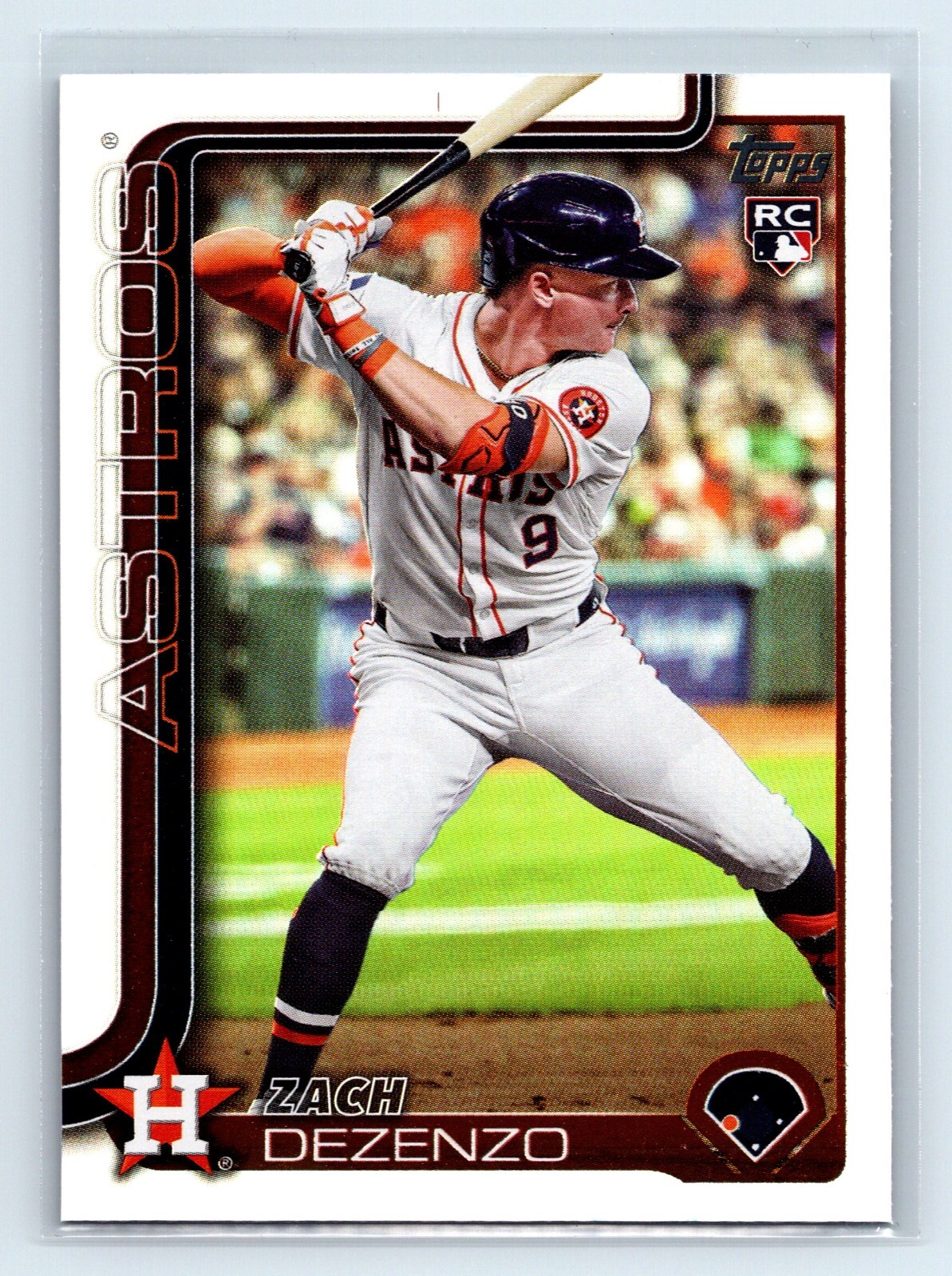 2025 Topps Series 1 Baseball Rainbow Foil #89 Zach Dezenzo RC Houston Astros 3B