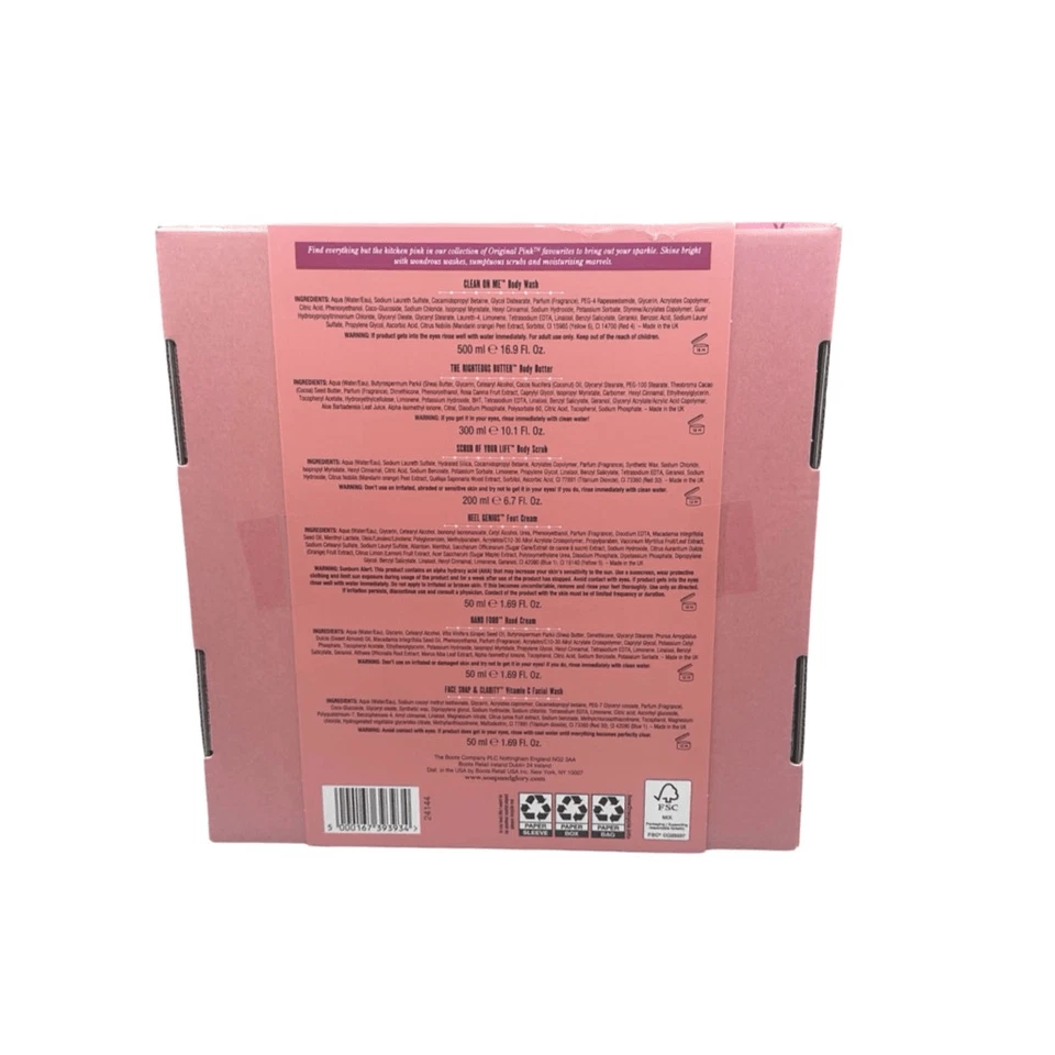 Jabón y Sensación de Gloria Spa-Struck Kit - Original Rosa Favoritos Cuerpo Cara Cuidado de la Piel Foto 3 de 4