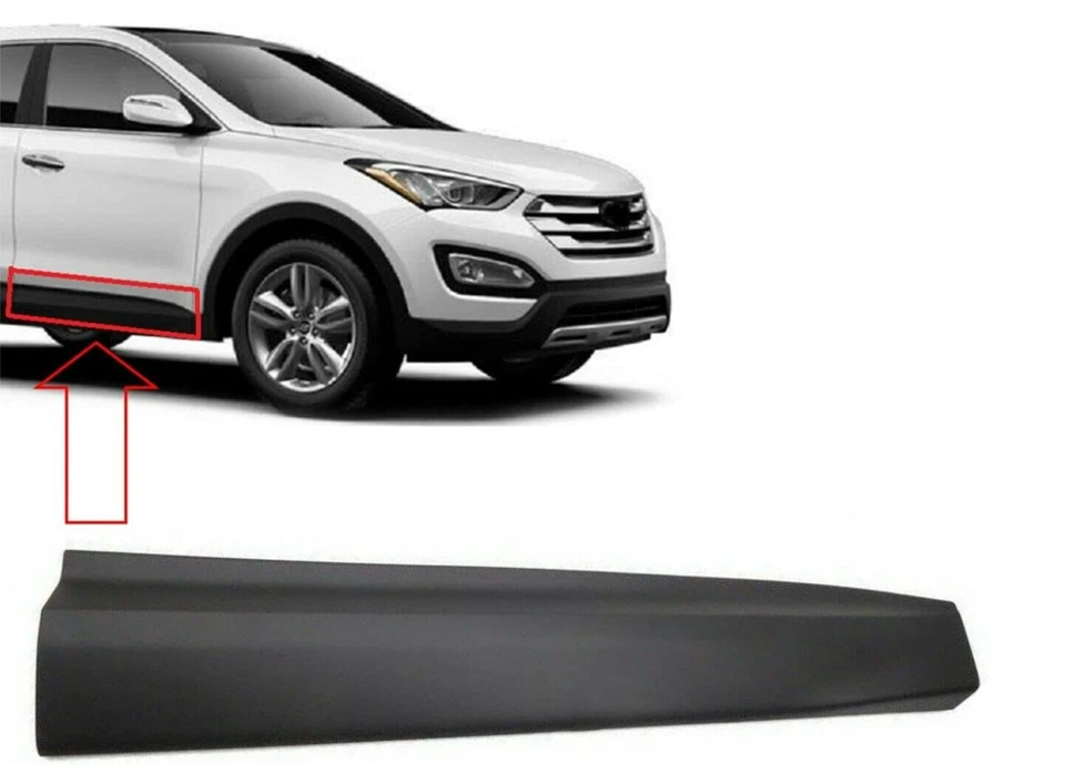 Decoración lateral puerta delantera derecha OEM 87722-2W000CA para Hyundai Santa Fe 2013~2016 Foto 2 de 3