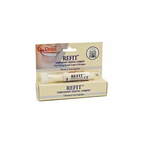Dr Denti Refit™ Temporary Dental Cement Bridges Veneers Crowns