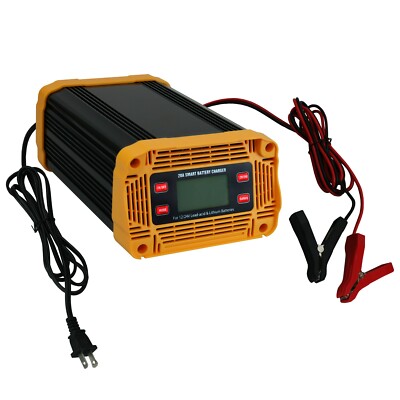 20-Amp Lifepo4, Lithium, Lead Acid (AGM/GEL/SLA/MF) Smart Battery Charger 12/24V