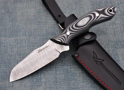 Damaszener Stahl Full Tang Outdoor Messer Yasniy Sokol Handarbeit HRC 61 Эррапт