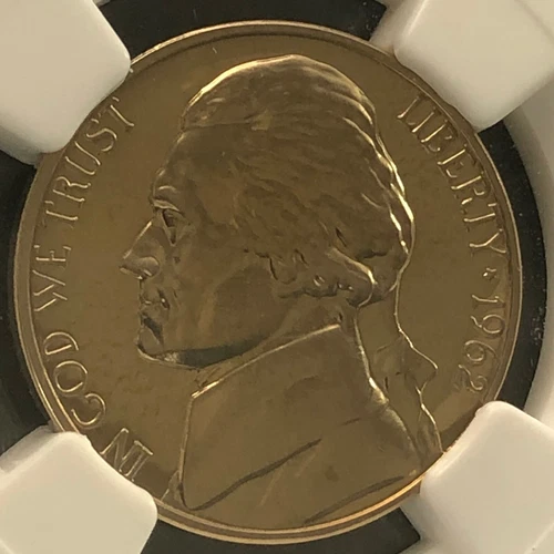 1962 5C Proof Jefferson Nickel NGC PF67       3512465-033