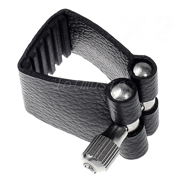 5*Mouthpiece leather Ligature/Plastic Cap For Bb NEW