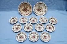 Myotts Bouquet Staffordshire England servizio dolce dessert x 12 porcellana