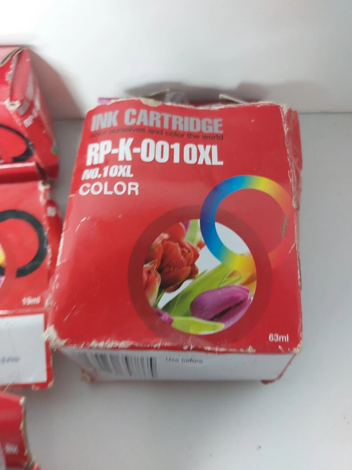 3x Ink Cartridge RP-K-0010XL  Black 19 ml For Kodak Printers 1x Color 63ml - Image 2 of 3