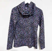 Snoskins Women's Top Long Sleeve Art to Wear Rainbow Colors w/ Matching Scarf Sm