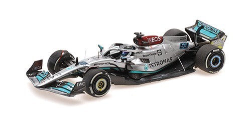 Voiture miniature Mercedes W13 George Russell F1 1/43 Minichamps 417221063 Silverstone