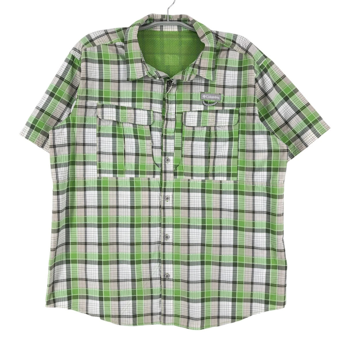 Chemise Columbia à rayures verte avec broderie Polo Club