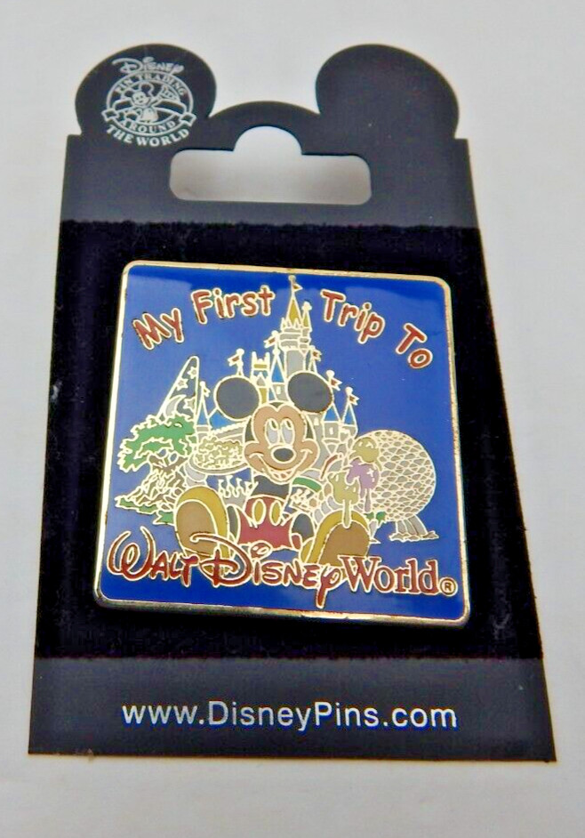 New Disney My First Trip To Walt Disney World Trading Pin w/Clasp (W37