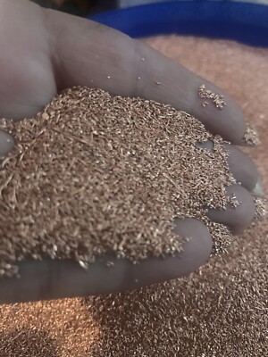 Kupfergranulat Kupferspäne 3 Kg schön fein 0,1 - 0,5mm Top eig. Herstellung