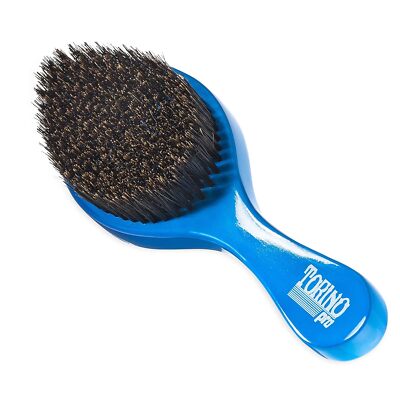 Torino Pro Wave Brushes by Brush King - Medium Curve Waves Brush #350 - Blue, Bo