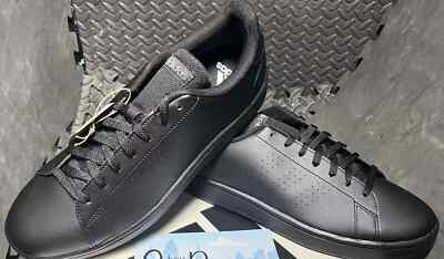 Adidas Advantage Base Triple Black Mens Shoes Athletic Sneakers Multiple Sizes