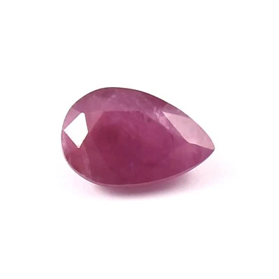 2,70 CT Mosambik Rubinstone Lose Perle Gemme Pear Schliff Natürlich Unbehandelt - Bild 1 von 4