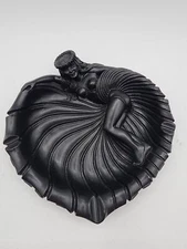 Vintage Coco Joes Sexy Hulu Tiki Lady Ashtray LAVA Resin 1960’s Hawaii No. 137