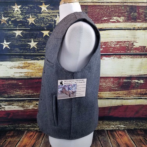 Wyoming Traders Youth 100% Wool Western Cowboy / Cowgirl Vest - Picture 13 of 13