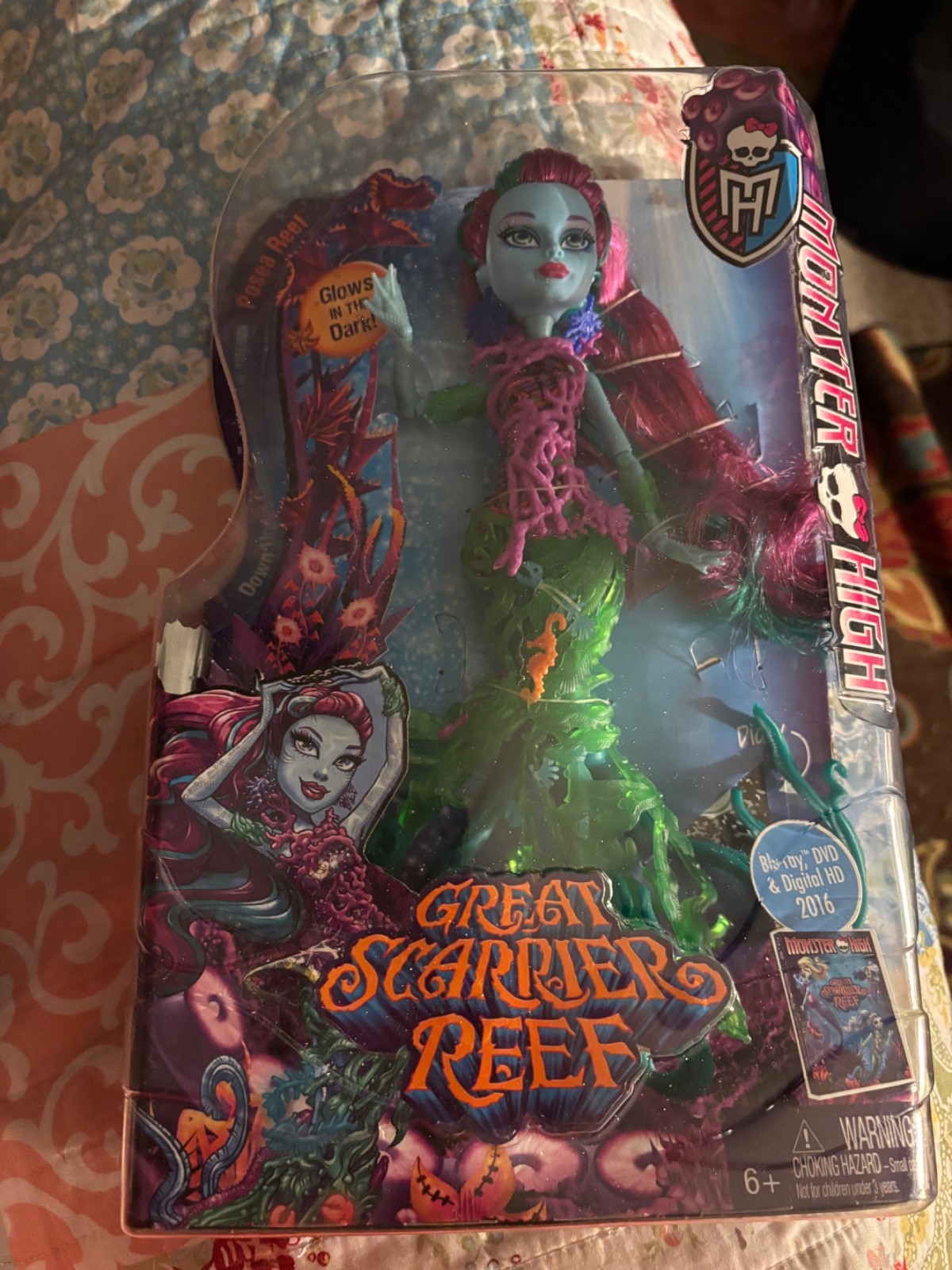 Monster High Doll Great Scarrier Reef Posea Reef Daughter of Poseidon NIB