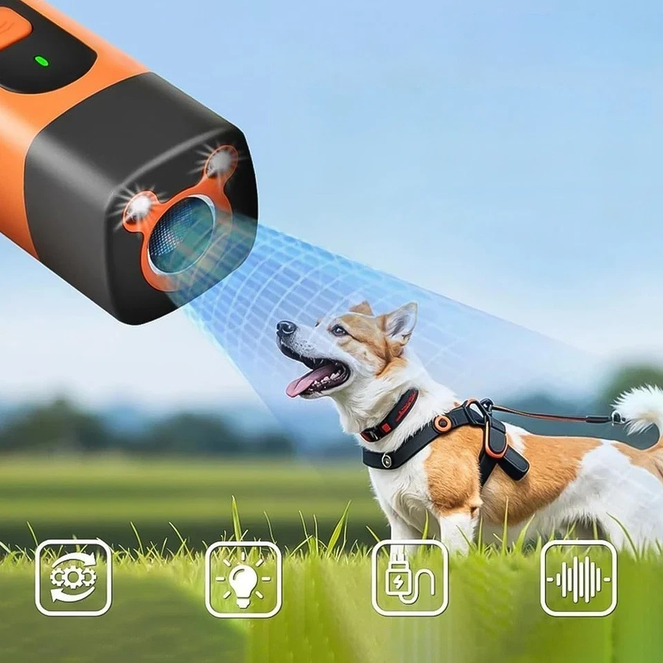 Hundetraining Ultraschall Anti Bellen Gerät Hund Hundetrainer Taschenlampe DHL - Bild 4 von 4