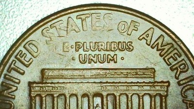 1969 D Lincoln Cent Multiple Errors: Struck thru, Tilted Collar, Dblg Columns +