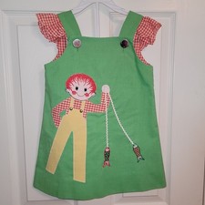 Vintage 60's - 70's Ruths Of Carolina Ruths Originals Girls Dress Size 5
