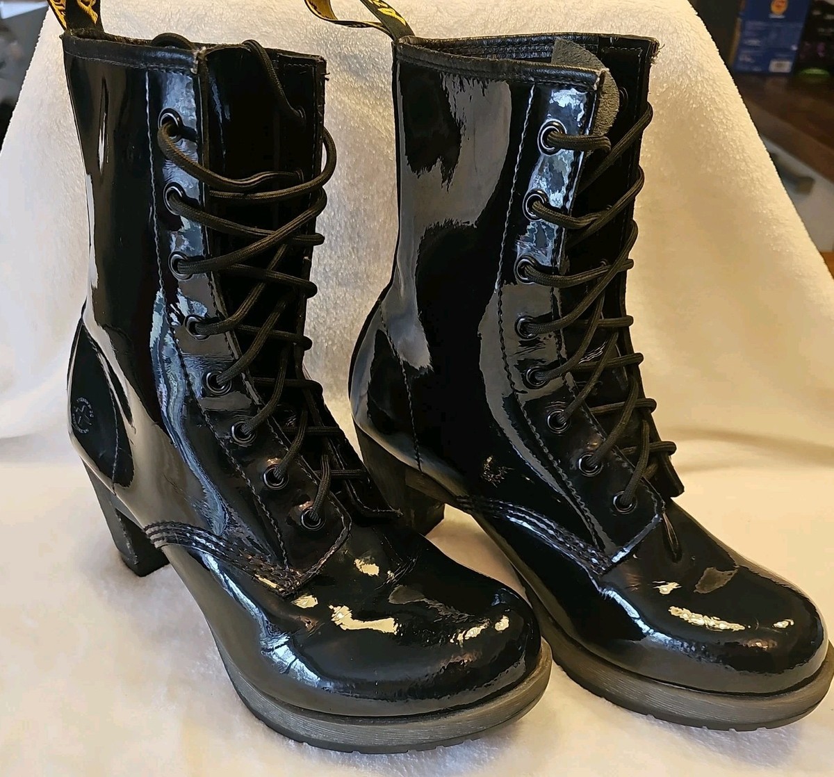 Patent Leather Black Chunky Dr Martens Dr Martens Darcie Black