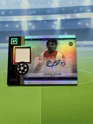 2020-21 Topps Museum UCL Auto Relics RC Lassina Traore /99 Ajax