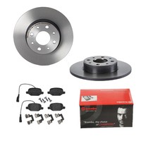 Brembo Bremsscheiben Coated Ø251 + BremsbelÄGe Hinten FÜR Alfa Romeo Mito 955X