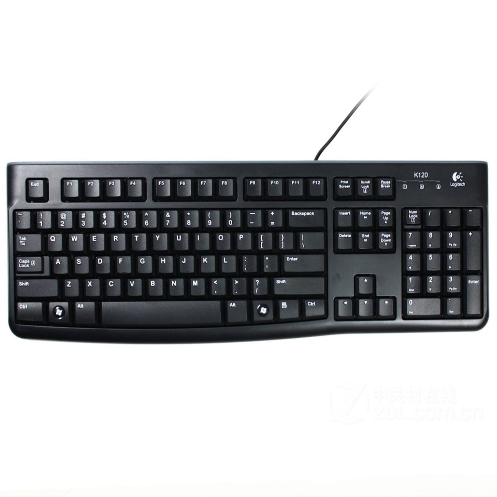 Logitech K120 USB QWERTY UK English Black keyboard