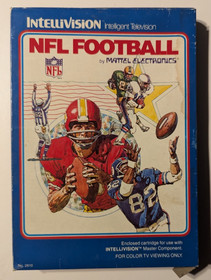 NFL Football Intellivision Video Game 1979 Complete in Box CIB Tested Ships Fast