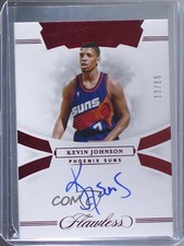 2019-20 Panini Flawless Momentous Ruby 13/15 Kevin Johnson #MA-KJN Auto 3d3