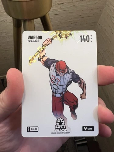 2025 Bo Jackson Battle Arena Wargod Blizzard Glow Foil #BLBF-66- Mike Trout