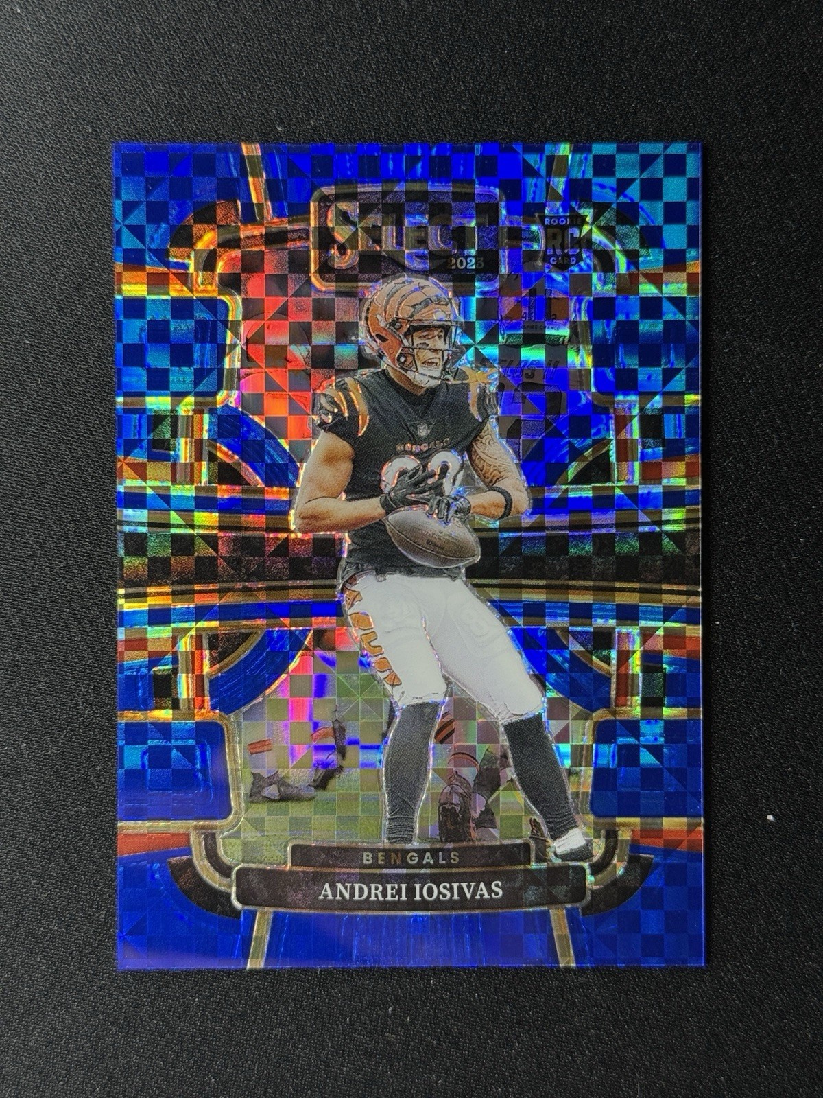 2023 Panini Select Andrei Iosivas RC Blue Prizm 174/199 Concourse #21