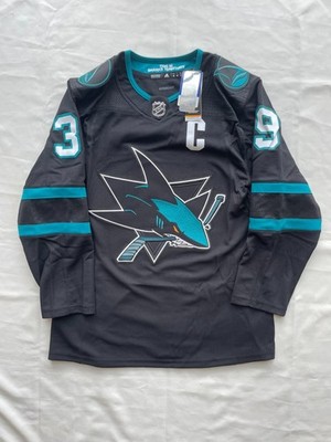 Brandneu mit Etikett San Jose Sharks Adidas NHL #39 Couture authentisches...