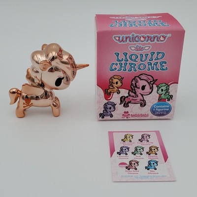 Tokidoki Unicorno Lite Liquid Chrome Blind Box Figure OPEN ORANGE PEACHY