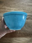 Vintage Pyrex Primary Blue Glass 1 1/2 Pt Nesting Mixing Bowl 401 Made in USA