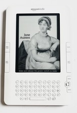 Vintage Amazon Kindle 2 e-ink eReader D00701 Fully Working New Battery Gr8 Cond