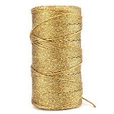 110Yards Decorative Metallic Bakers String - Wrapping Twine 110 Yards Gold