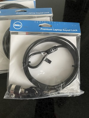 NEW Genuine Dell J1XD6 Premium Laptop Keyed Lock Security Wire Cable 6ft Black