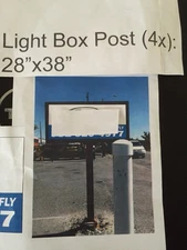 Double-Sided LED Lightbox Sign | Commercial Outdoor Signs | 28 X 38