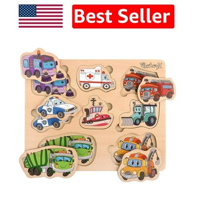 Portable Wooden Educational Puzzle for Toddlers - Animal Recognition Toy