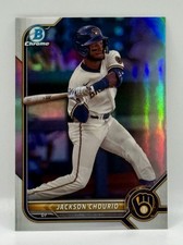 2022 Bowman Draft JACKSON CHOURIO #BDC115 Chrome XRC Refractor SP