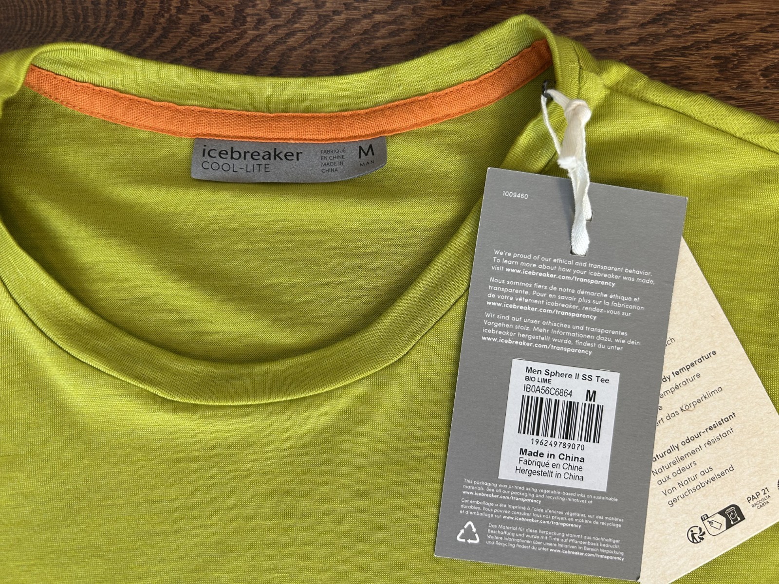 ICEBREAKER Cool Lite Sphere II Merino SS T-Shirt Men's - Size M