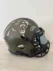 Chuba Hubbard STS Authentic FS Autographed Helmet Carolina Panthers Beckett COA