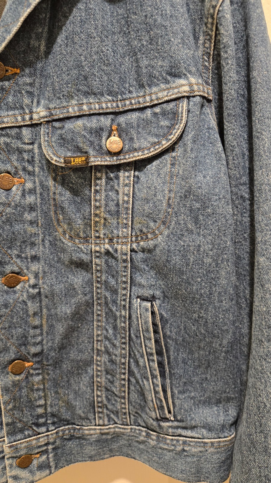 Vintage Lee Hard Rock Cafe Blue Jean Jacket Men's 44R  NWOT thumbnail 5