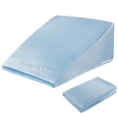 HOMBYS Satin Bed Wedge Pillow Cover Silky & Smooth Wedge Pillowcase 1 Pack 24...