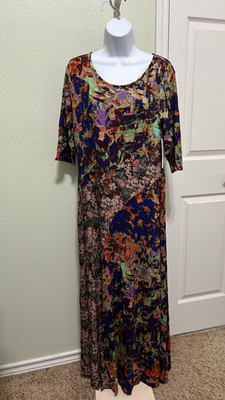 NWT $140 SOFT SURROUNDINGS Woman Medium 10/12 Estelle Tropics Long Dress