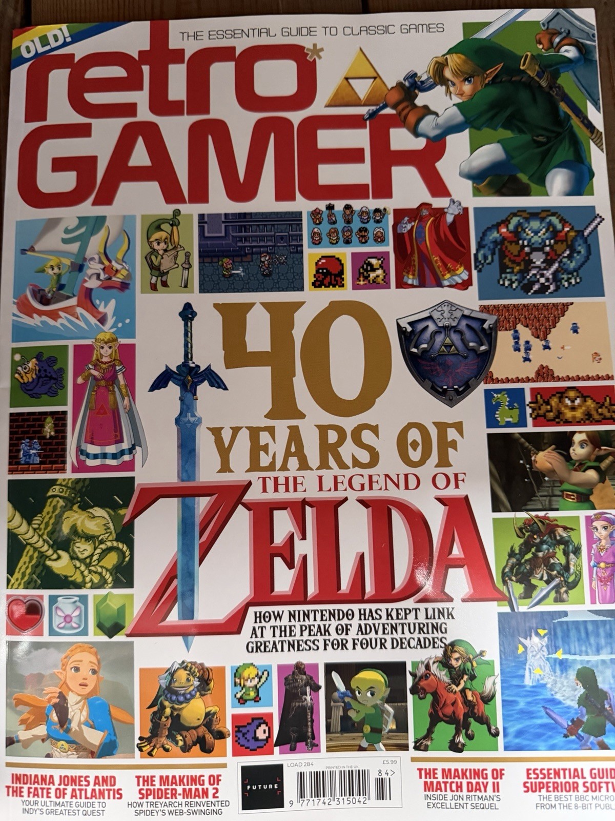 Retro Gamer magazine #284 2026 Legend of Zelda @40, Match Day II, Super Software